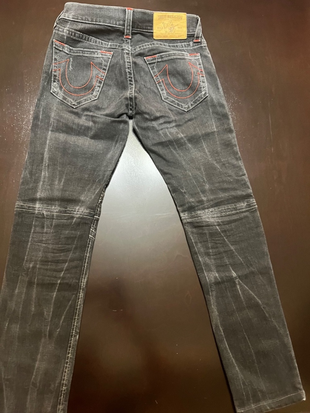 Men’s True Religion Black Jeans “Moto” Style - Picture 2 of 4